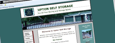 Upton Self Storage Website