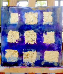 Encaustic - Notes of Quinacridone.